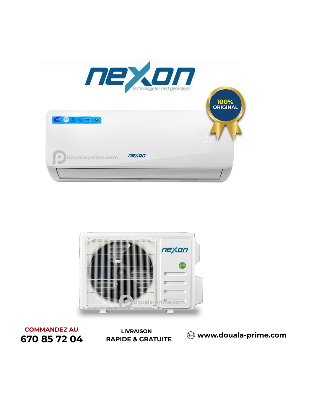 CLIMATISEUR SPLIT NEXON NAC-S12R4-E
