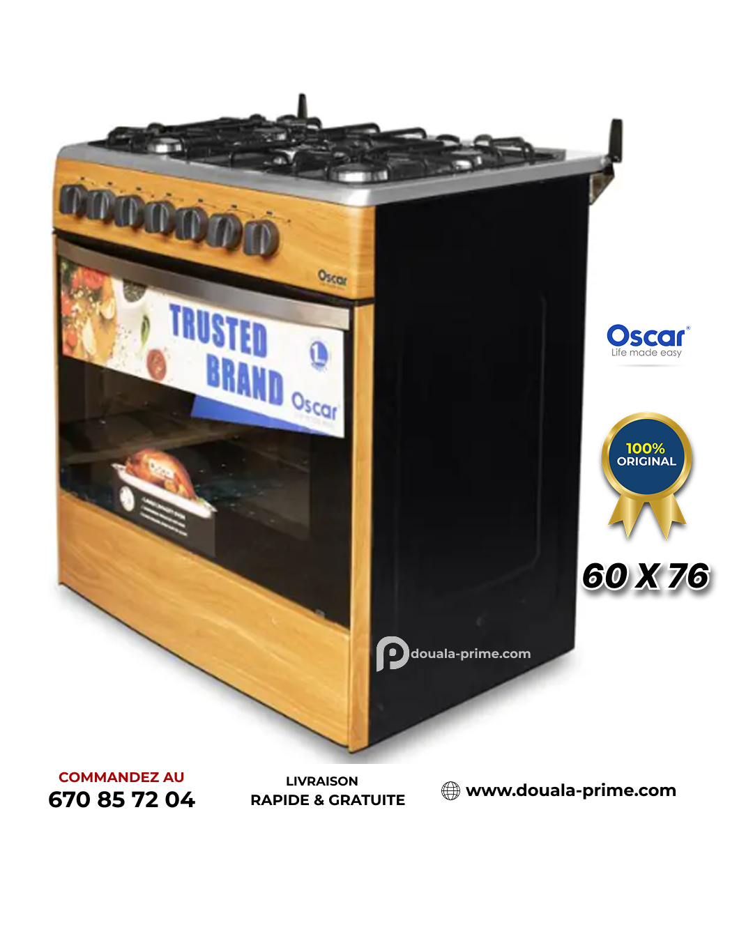 CUISINIERE AUTOMATIQUE OSCAR  60X76
