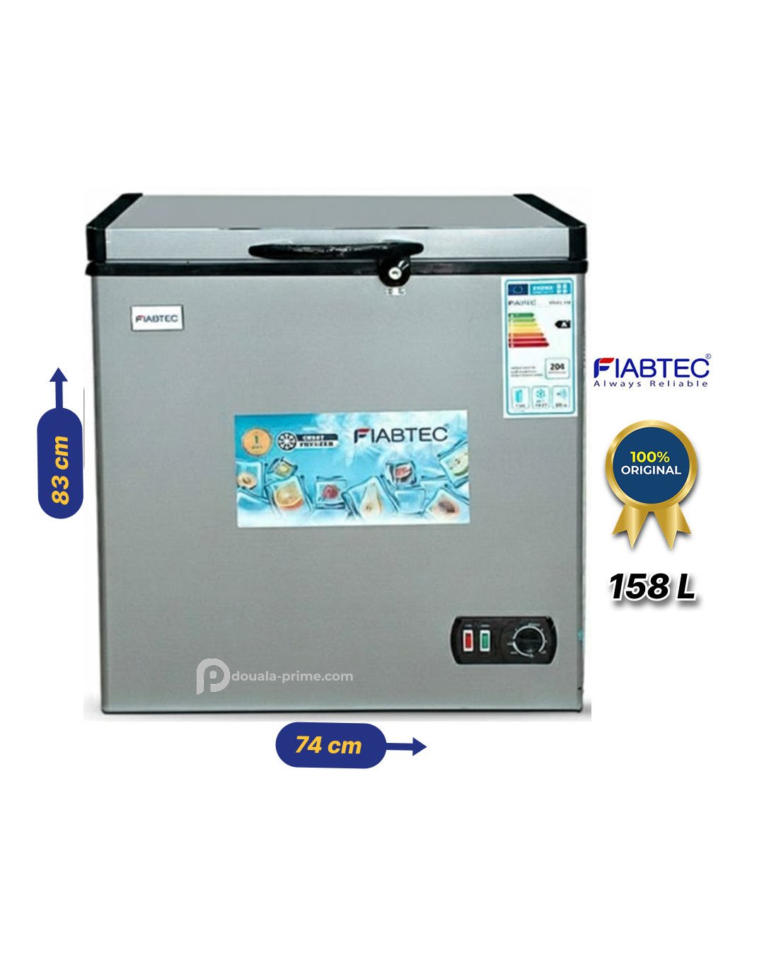 CONGELATEUR COFFRE FIABTEC FTCFQ-158 158L