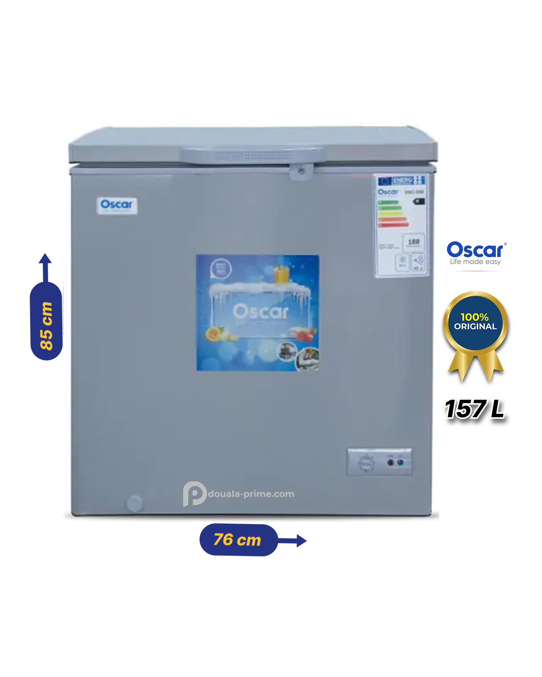 CONGELATEUR COFFRE OSCAR OSC-250 140L