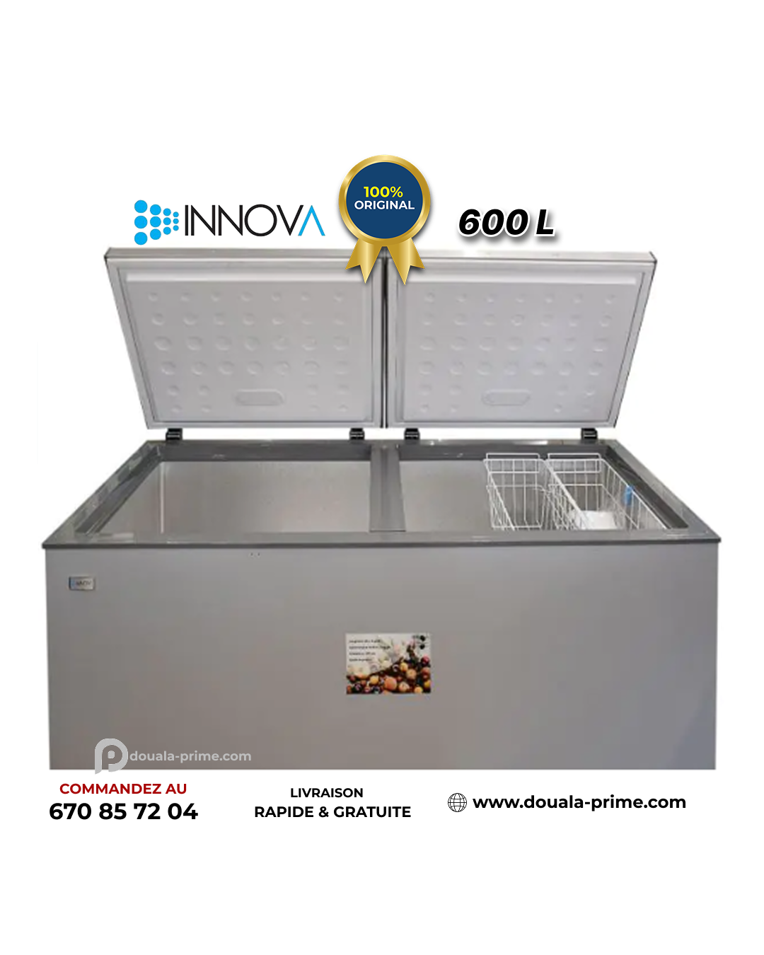 CONGELATEUR COFFRE INNOVA IN-720 600L
