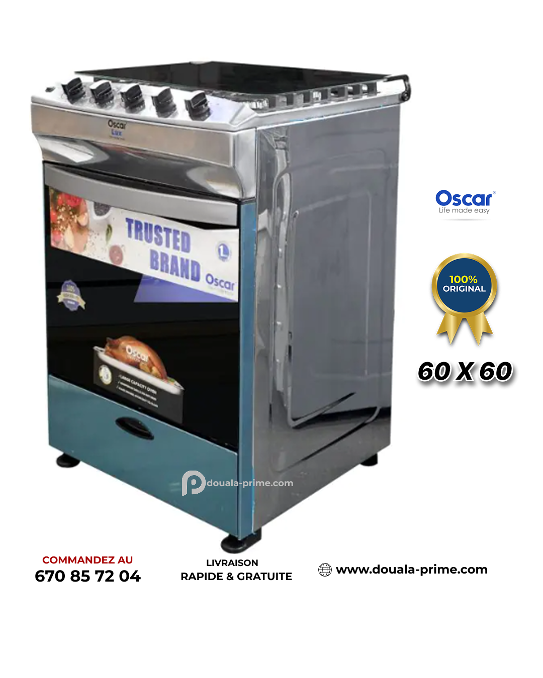 CUISINIERE AUTOMATIQUE OSCAR  60X60