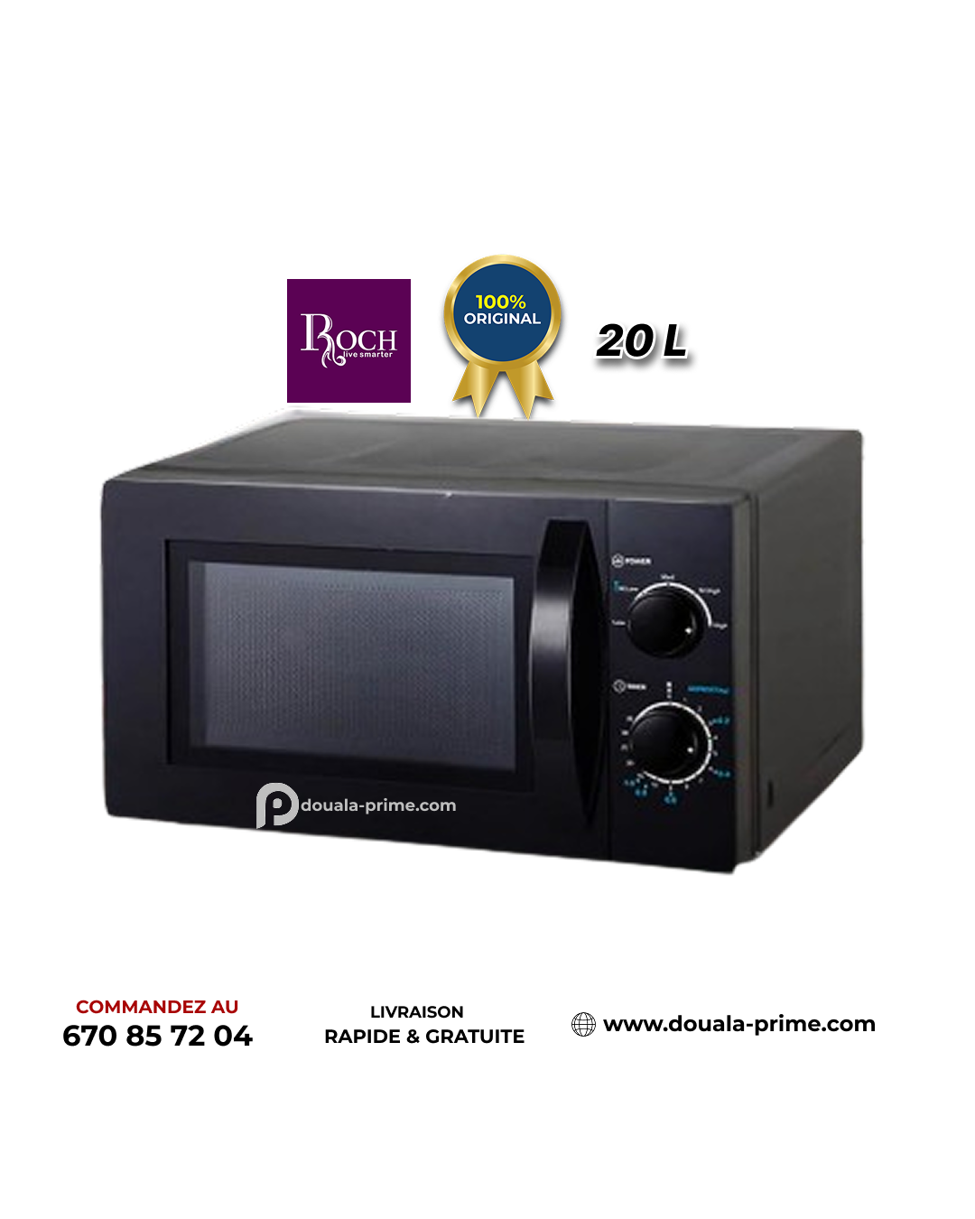 MICRO-ONDE ROCH RMW-20LM7CJ-A(B) 20L 