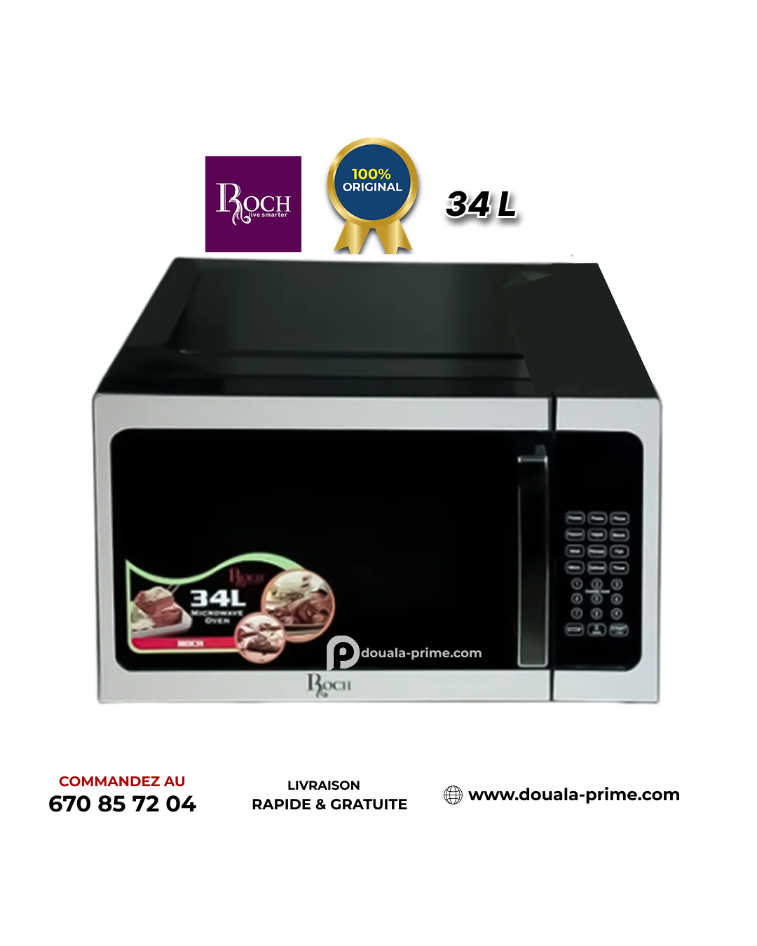 MICRO-ONDE ROCH 34 L - RMW-34LG-B