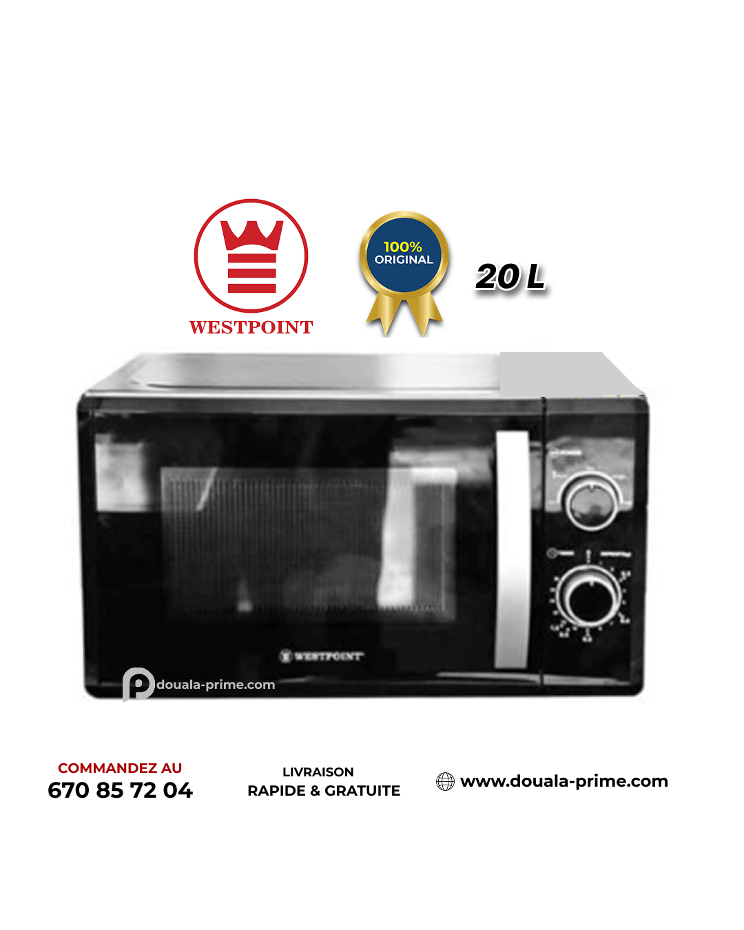 MICRO-ONDE WESTPOINT - 20L - WMS2019MN