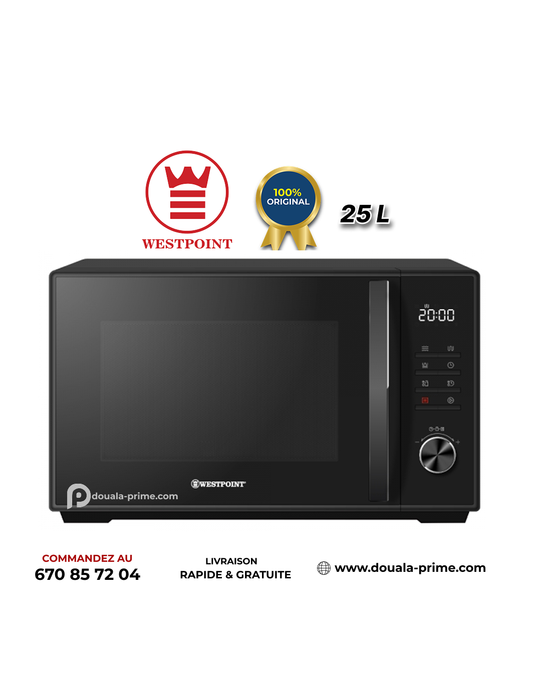 MICRO-ONDE WESTPOINT - 25L - WMS2524EN