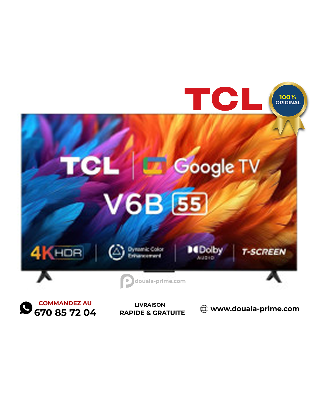 SMART TV TCL 55 POUCES ANDROID & WIFI