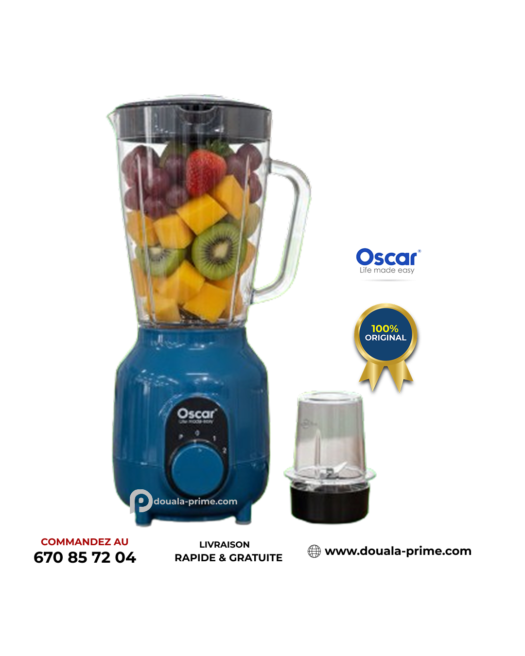 BLENDER OSCAR 2 EN 1  + BROYEUSE A SEC