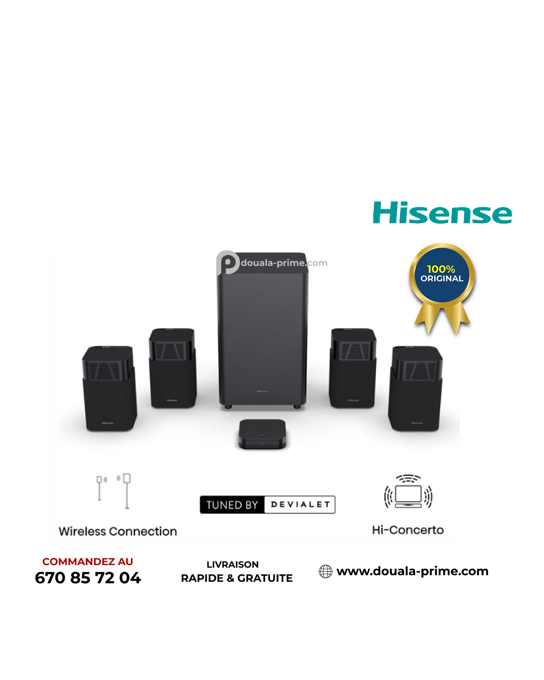 Barre de son 4.1.2 CH, 720 W   HT SATURN