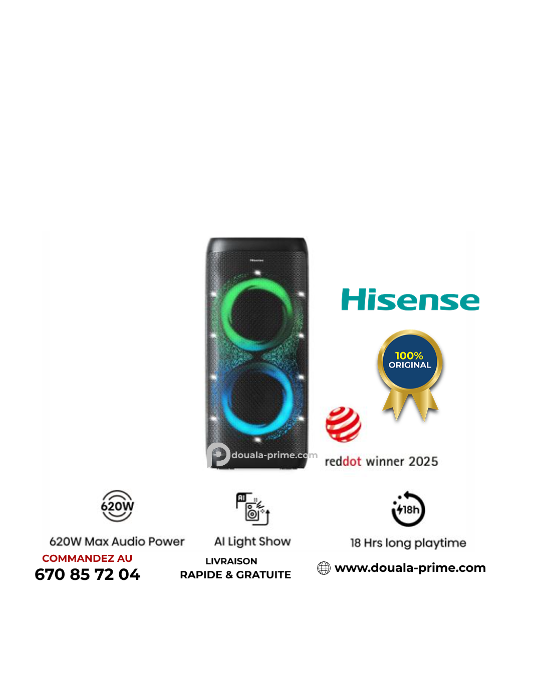 Party Speaker, 620 W, Bluetooth 5.4   PARTY THUNDER