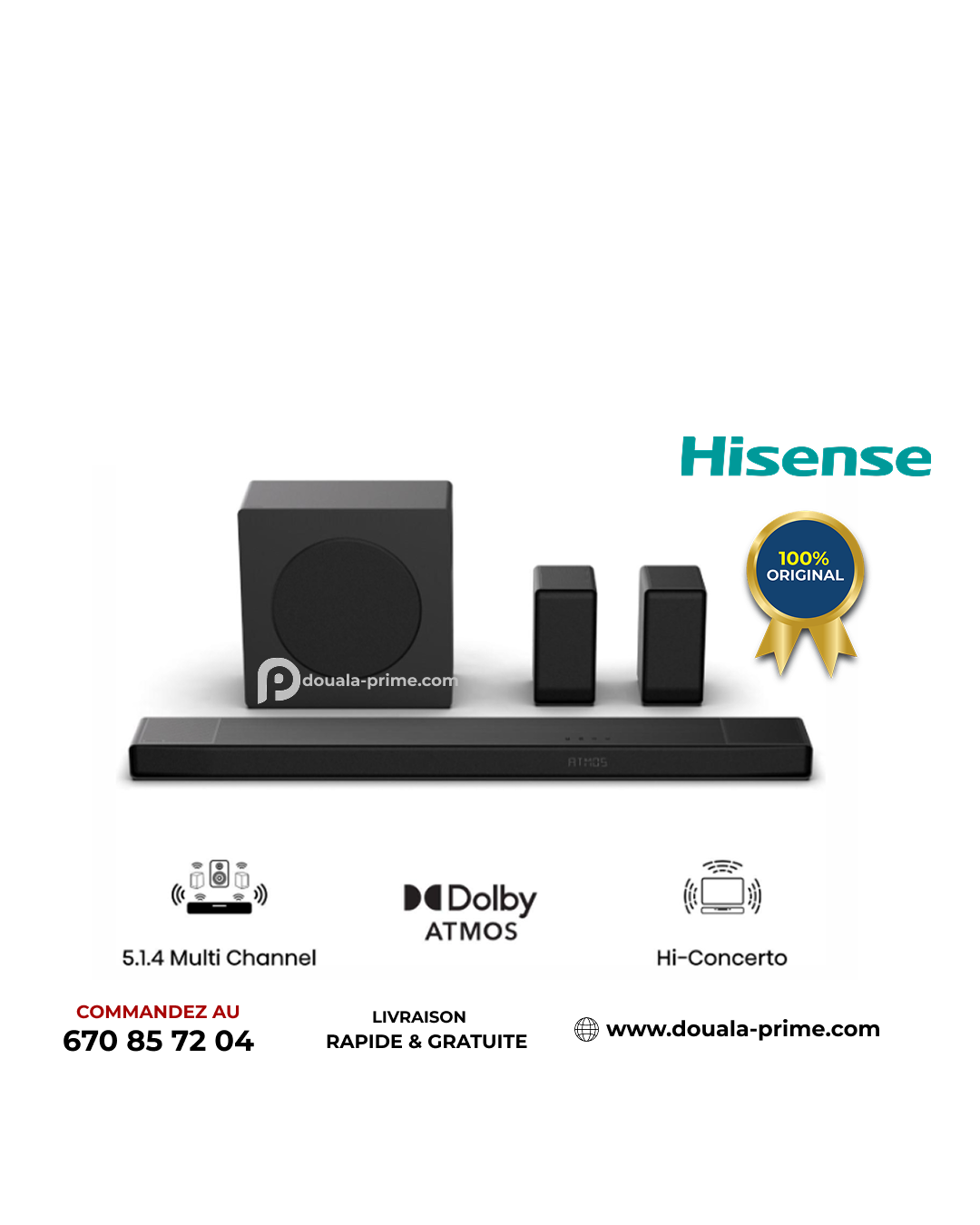 Barre de son 5.1.4. CH, 600 W   AX5140Q