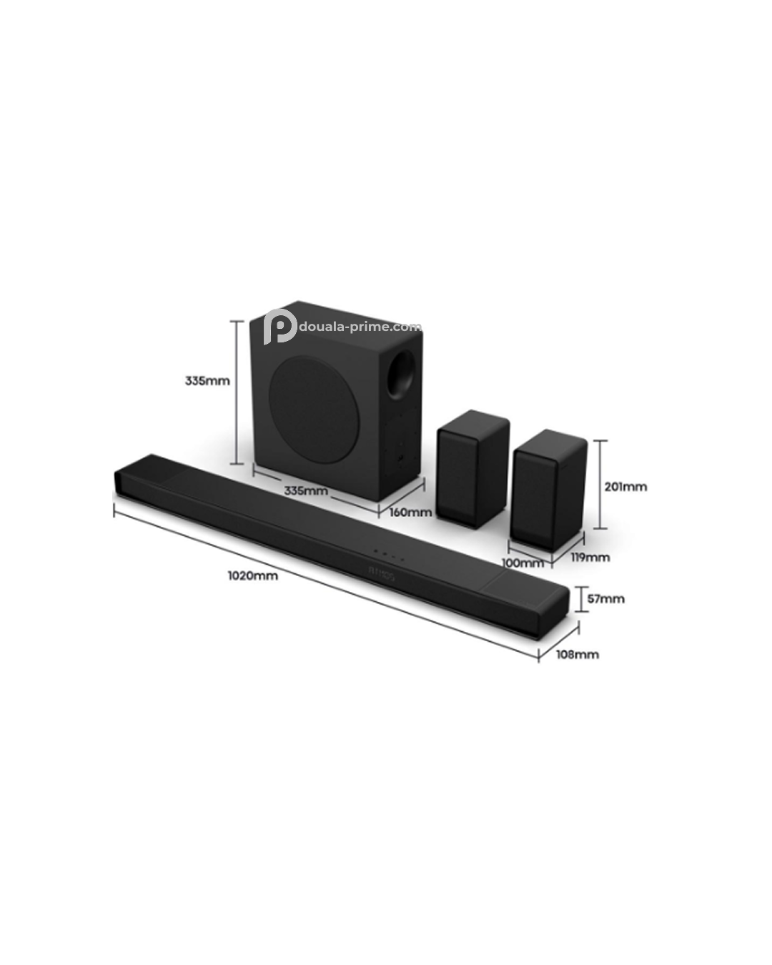 Barre de son 5.1.4. CH, 600 W   AX5140Q