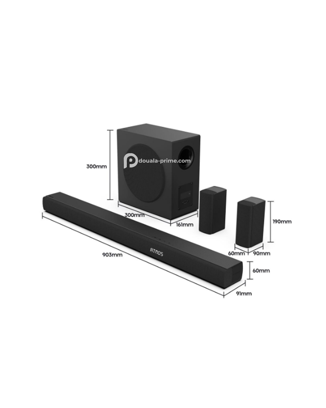 Barre de son 5.1 CH, 580 W  AX5100Q