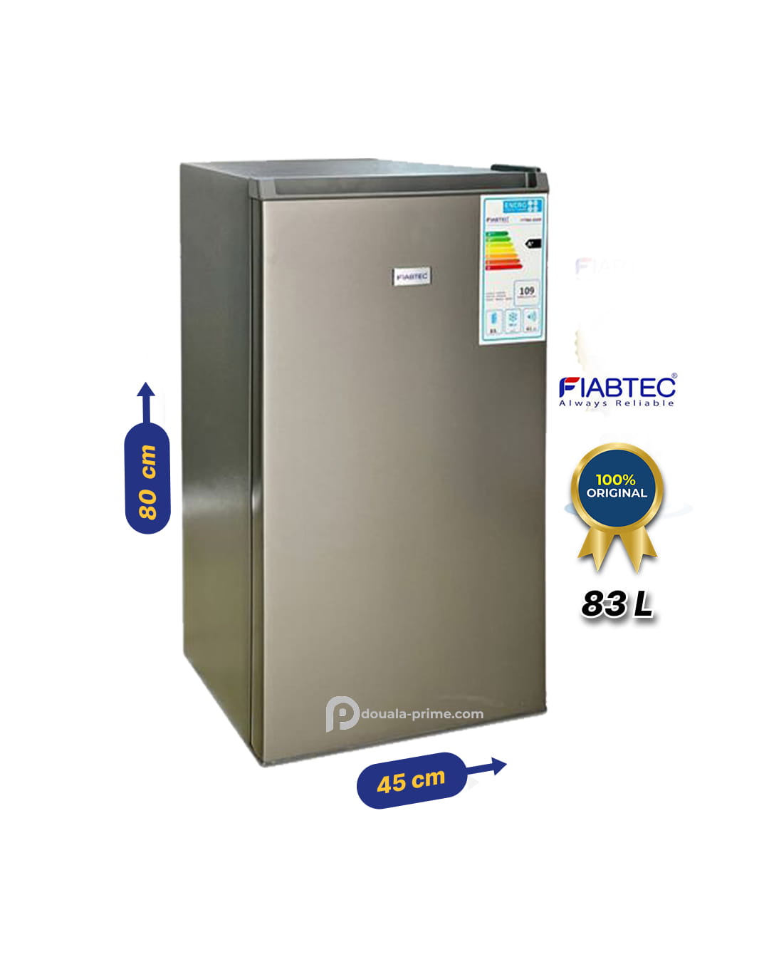 MINI-REFRIGERATEUR FIABTEC  FTTMS-220DF  83L