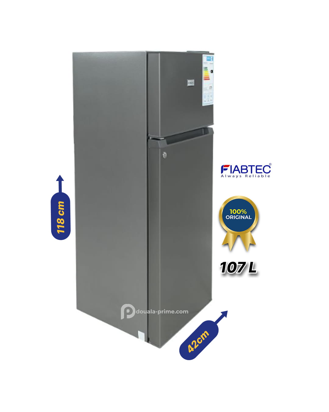 REFRIGERATEUR DOUBLE BATTANT FTTMS-246DF  107L