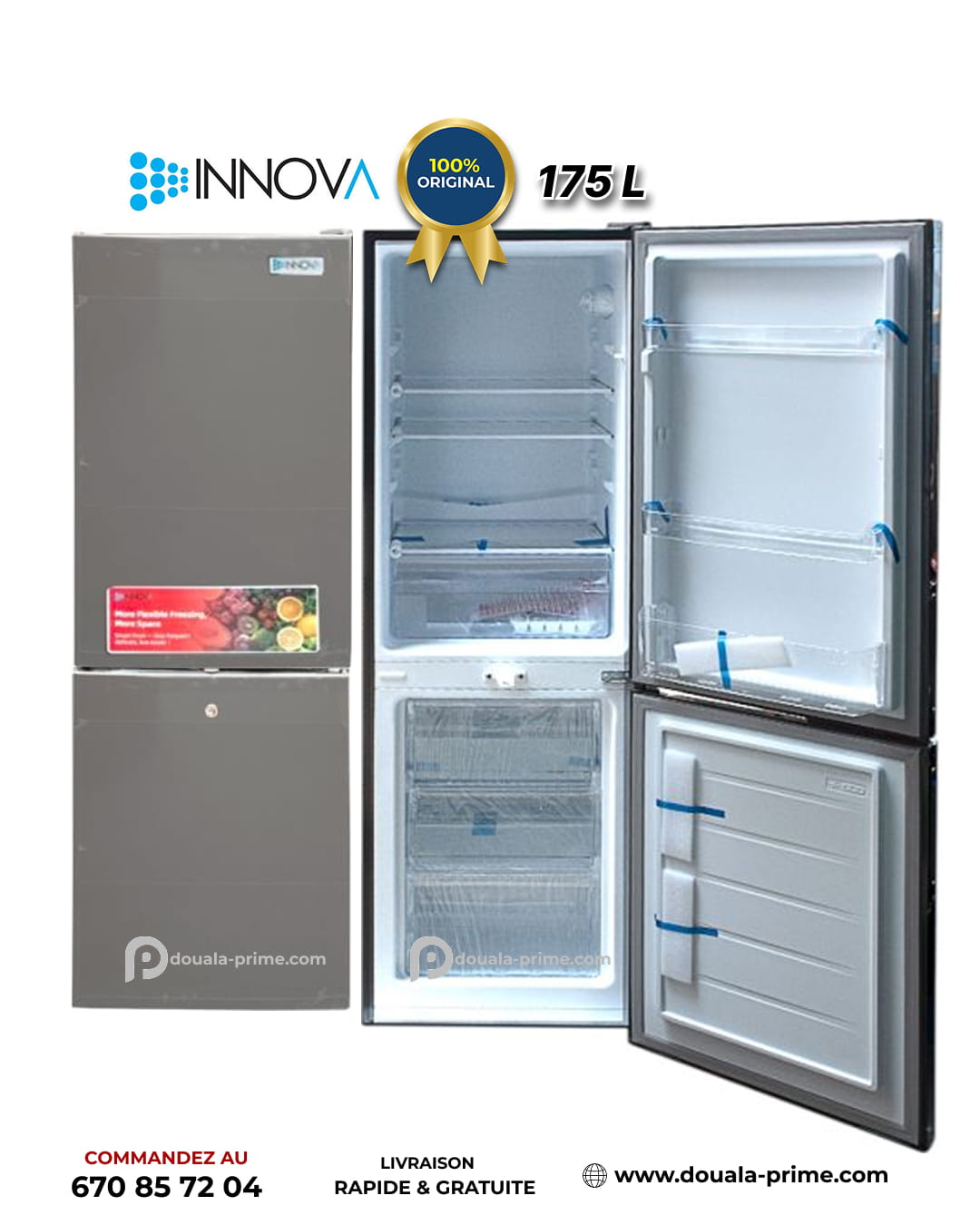 REFRIGERATEUR COMBINE INNOVA IN-241 175L