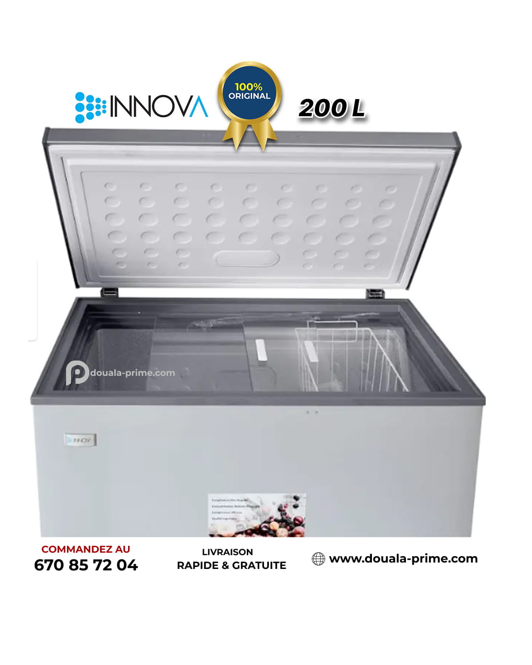 CONGELATEUR COFFRE INNOVA IN-387 200L