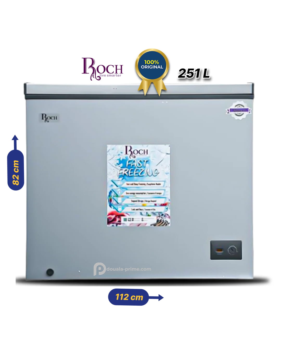 CONGELATEUR COFFRE ROCH RCF-300-B 251L