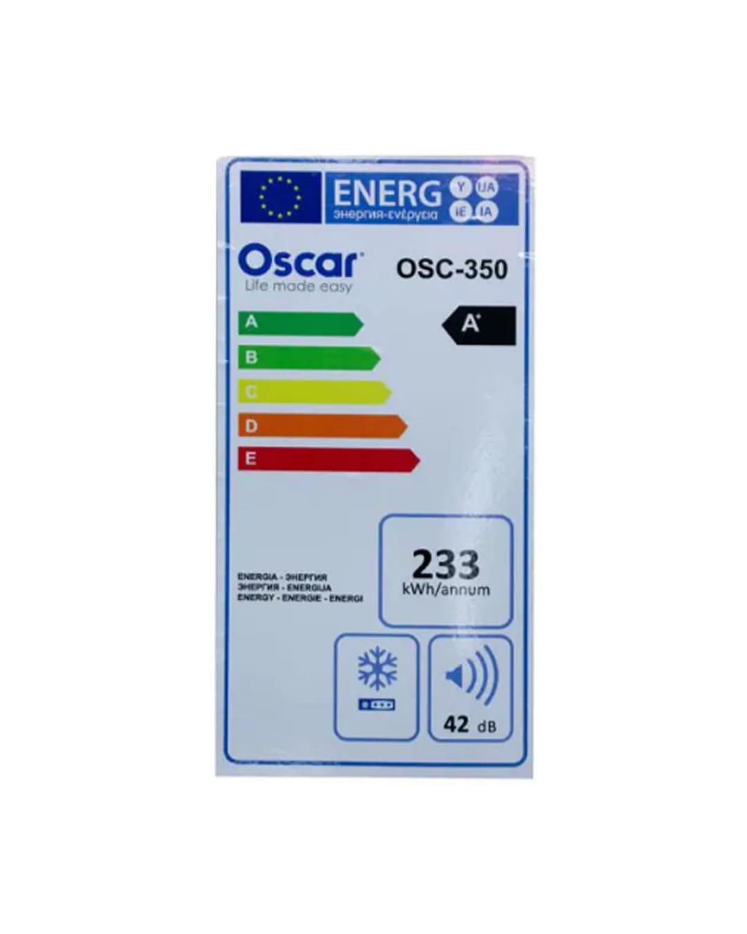 CONGELATEUR COFFRE OSCAR OSC-350 230L