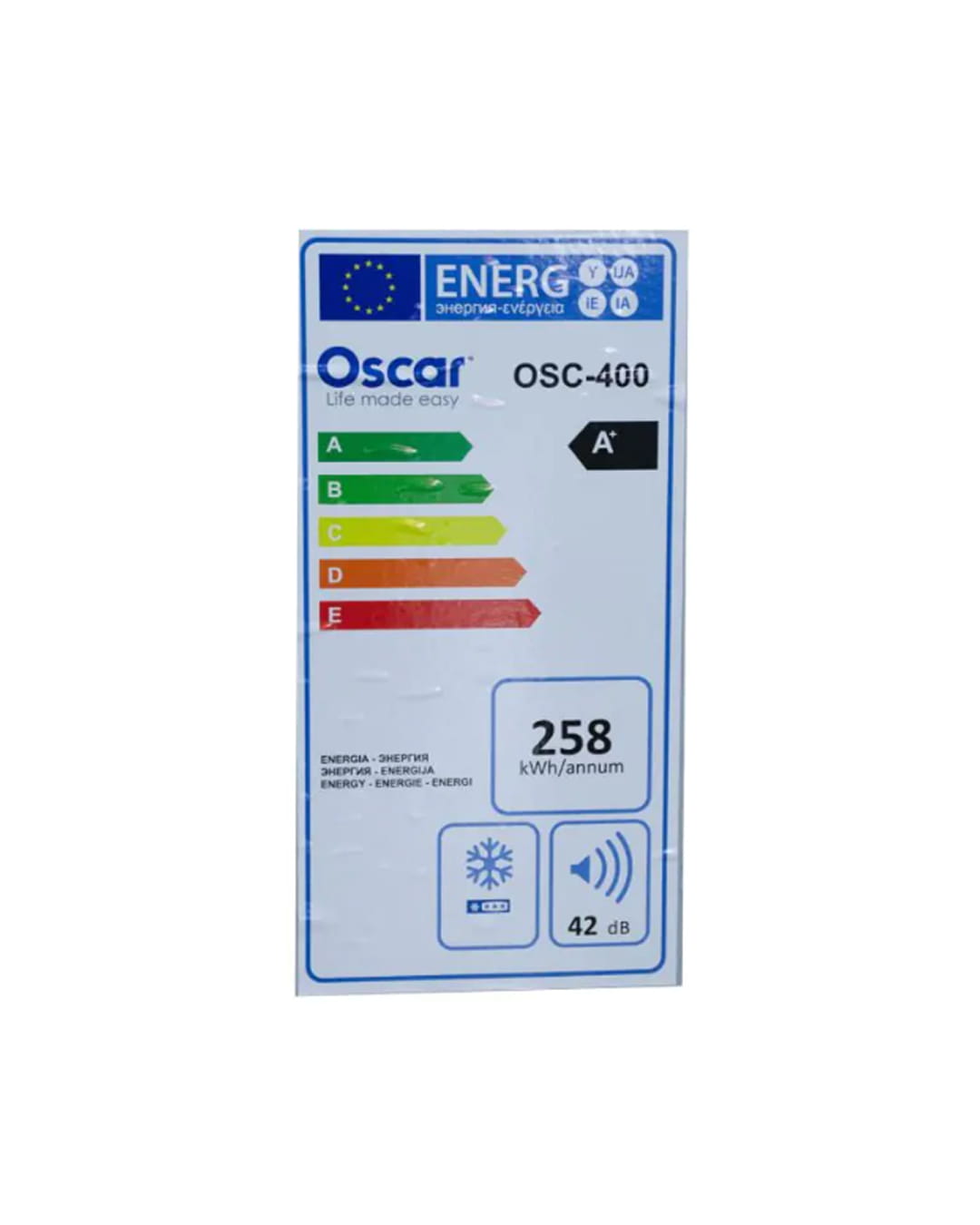 CONGELATEUR COFFRE OSCAR OSC-400 282L