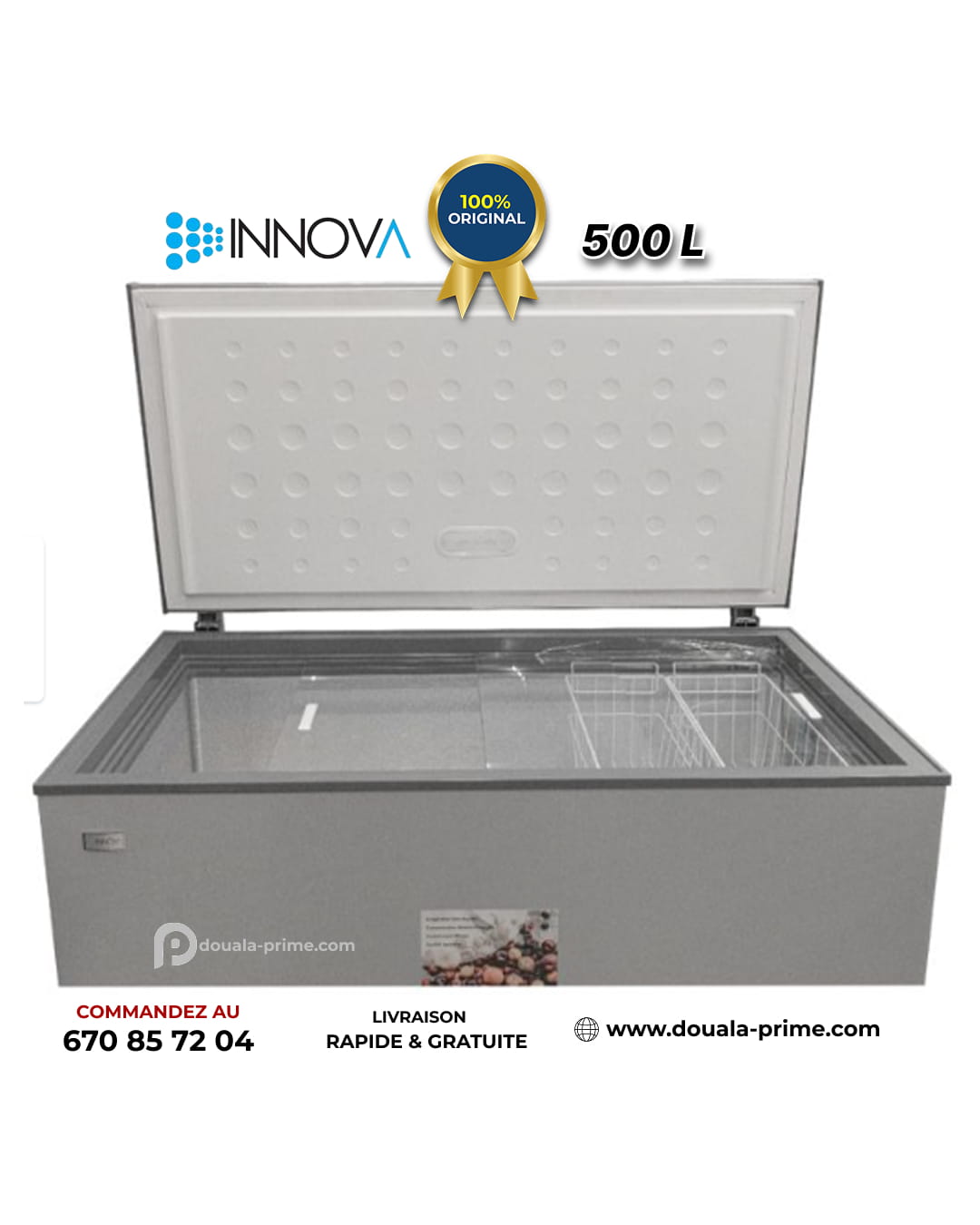 CONGELATEUR COFFRE INNOVA IN-649 500L