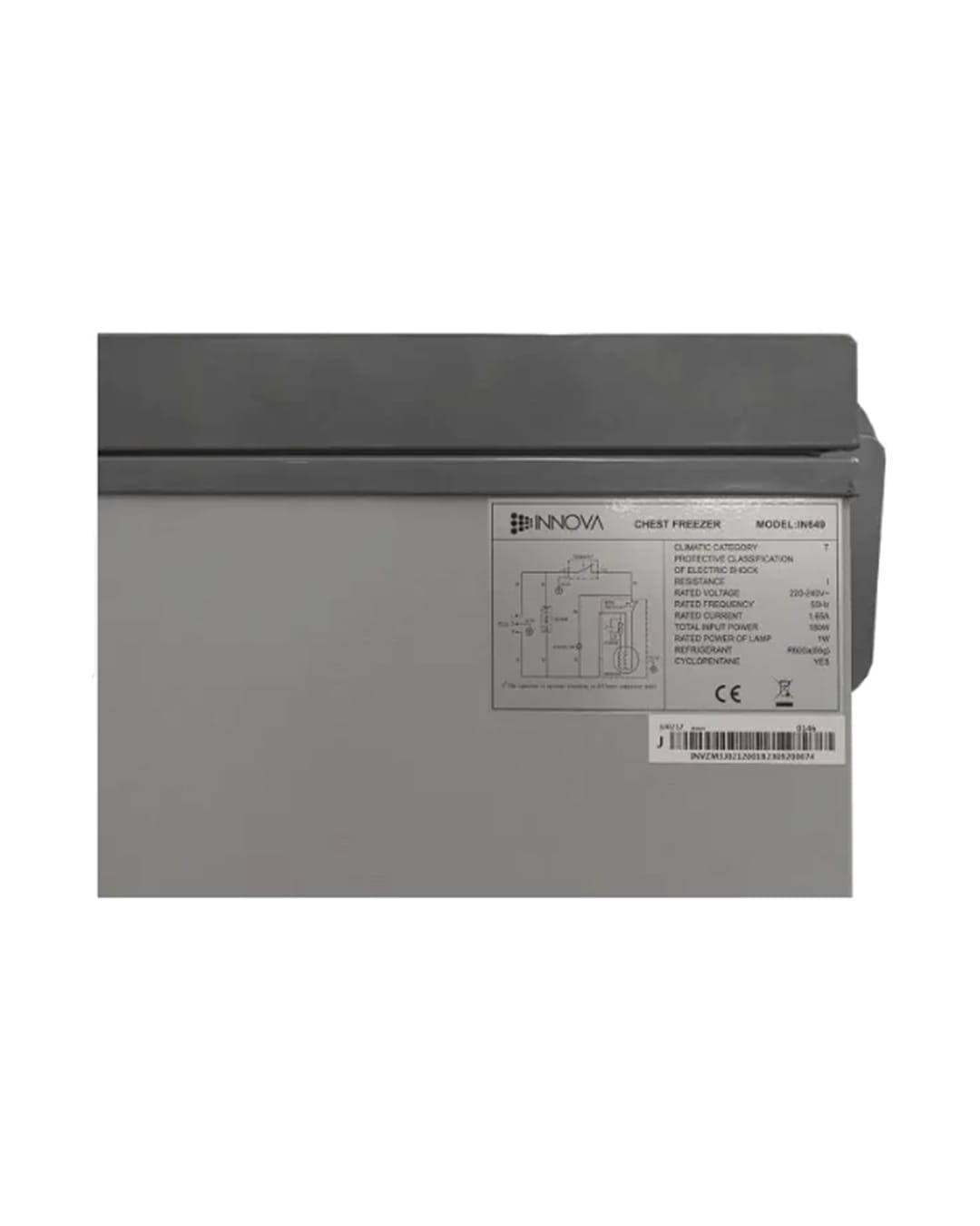 CONGELATEUR COFFRE INNOVA IN-649 500L