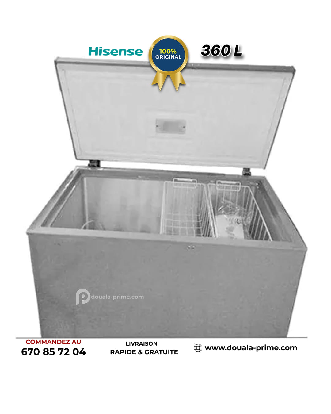 Congélateur coffre Hisense - FC-490 - 360L