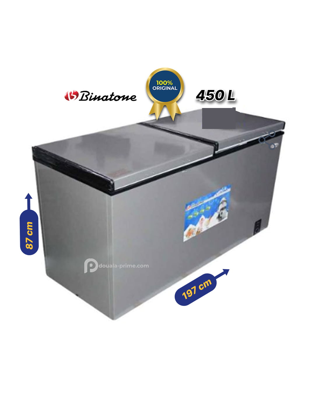 Congélateur Coffre Binatone - CDF-450 - 450L