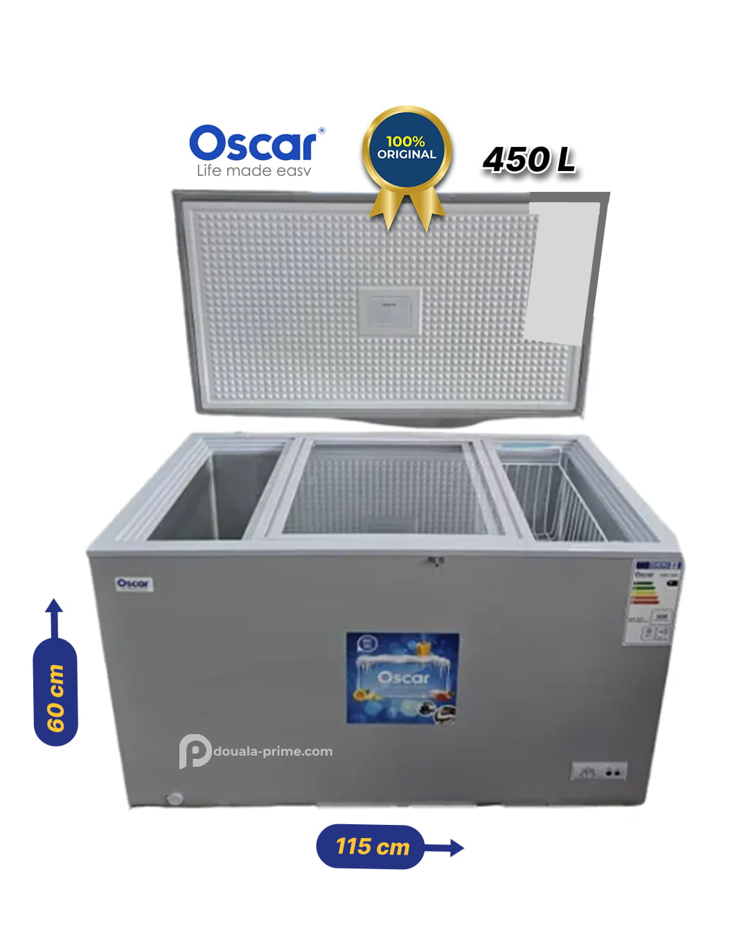 Congélateur Coffre Oscar – OSC-450 – 450 litres