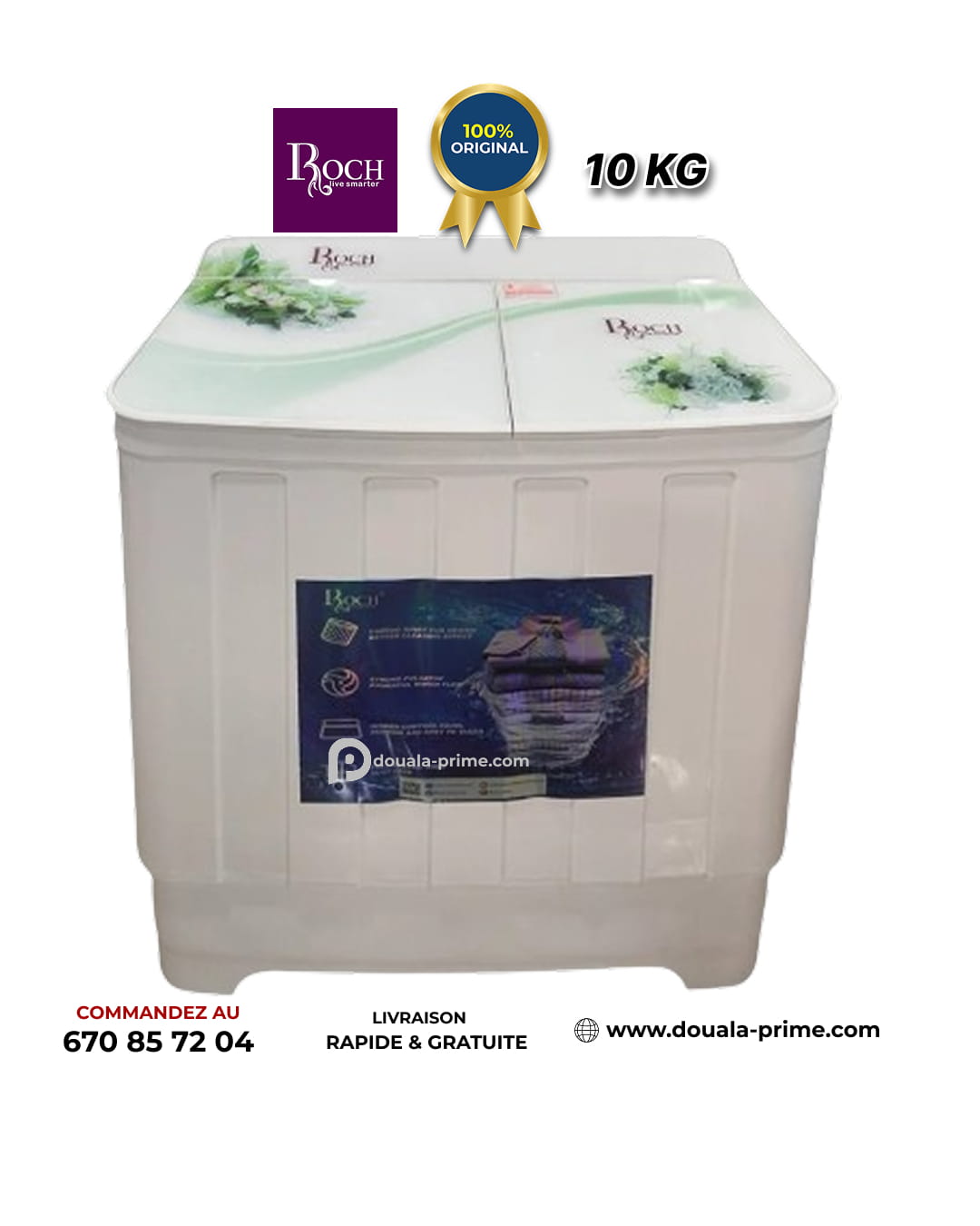 MACHINE A LAVER SEMI-AUTOMATIQUE ROCH 10KG