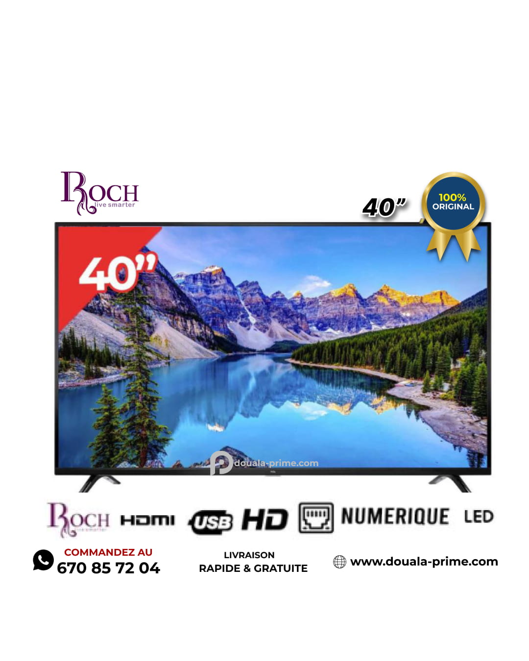 TV  ROCH NUMERIQUE 40 pouces