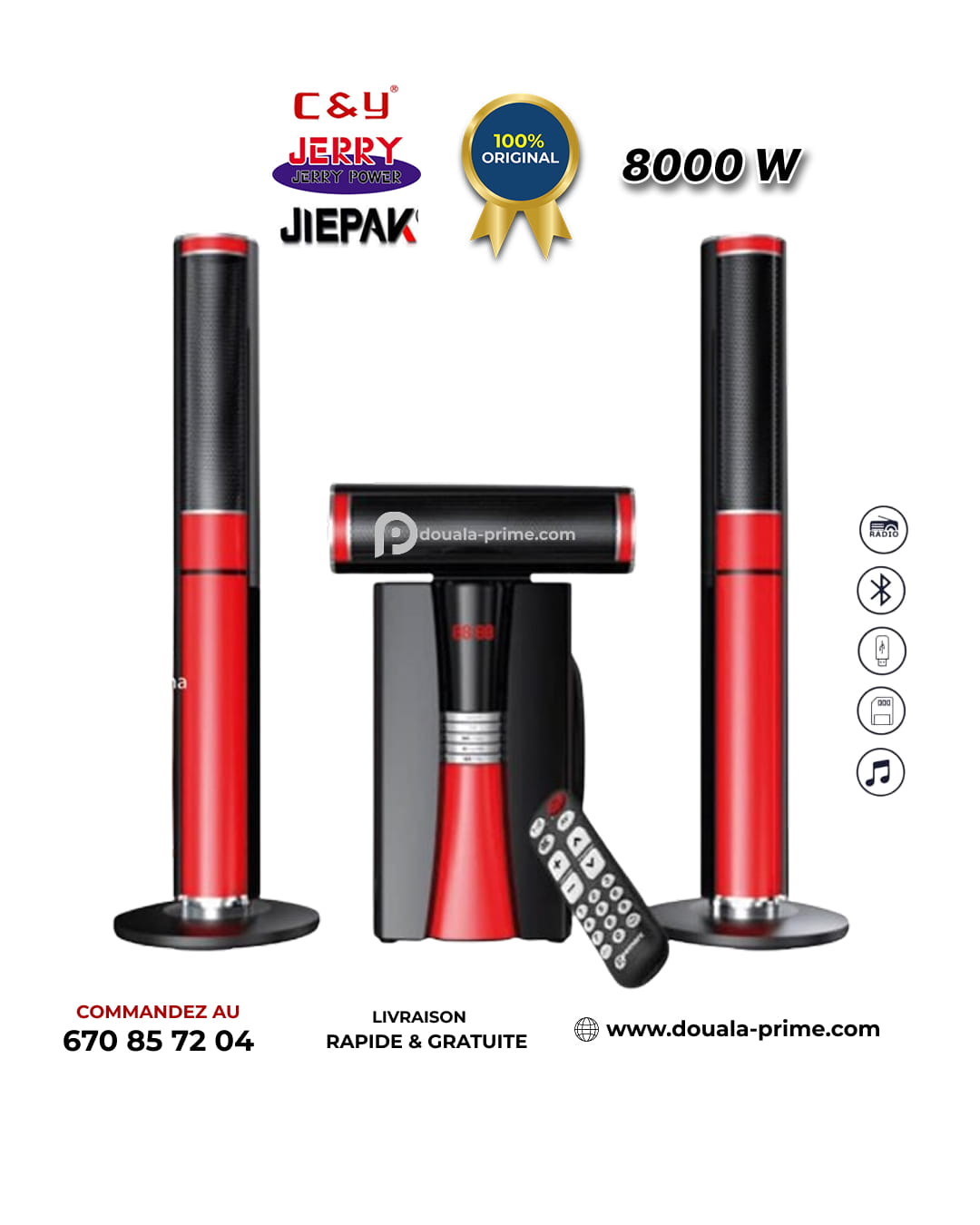 HOME CINEMA JIEPAK / JERRY / C & Y 8000W