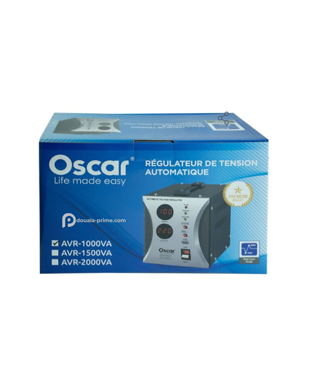 REGULATEUR DE TENSION - OSCAR - AVR-1000VA