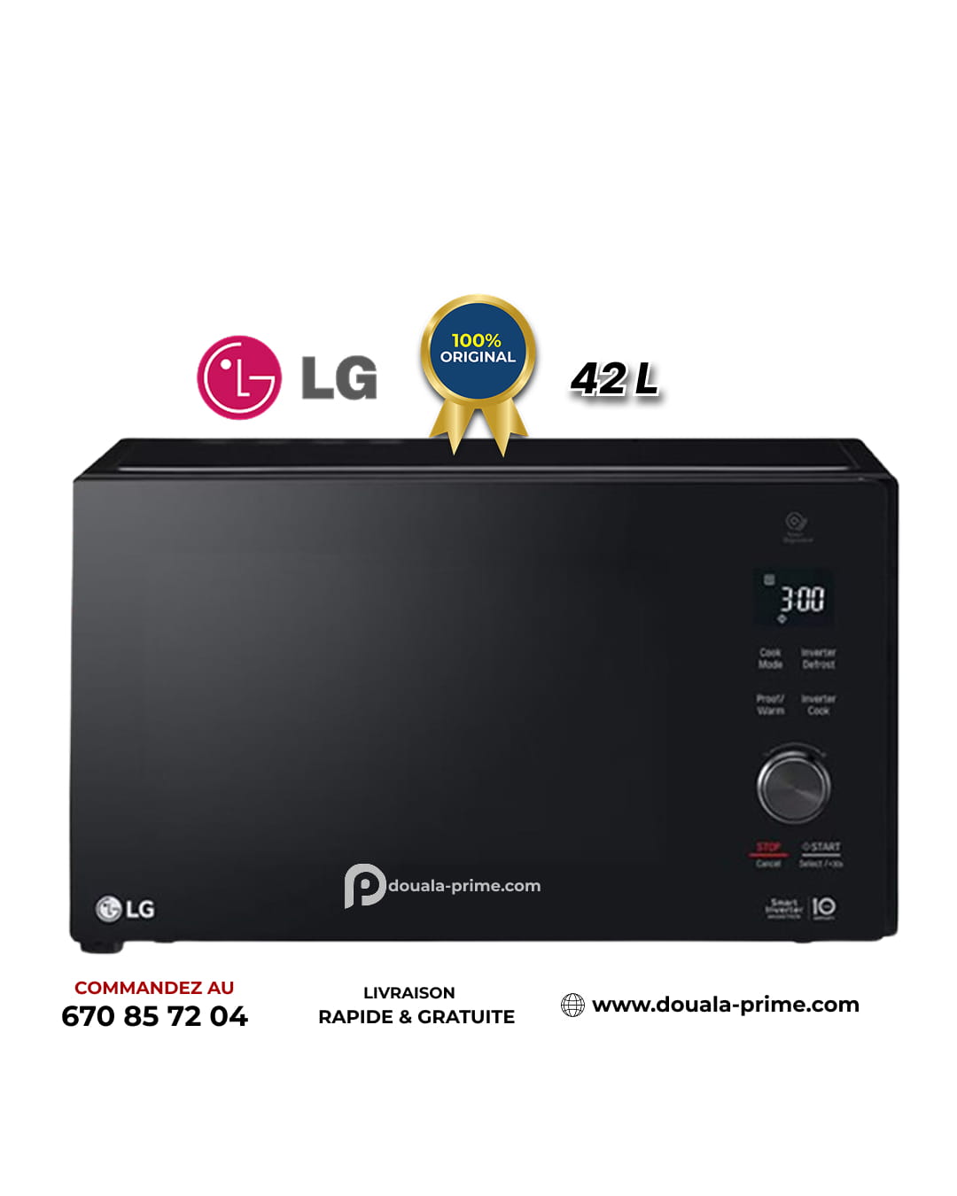 MICRO-ONDE SMART INVERTER LG - 42L - MH-8265DIS