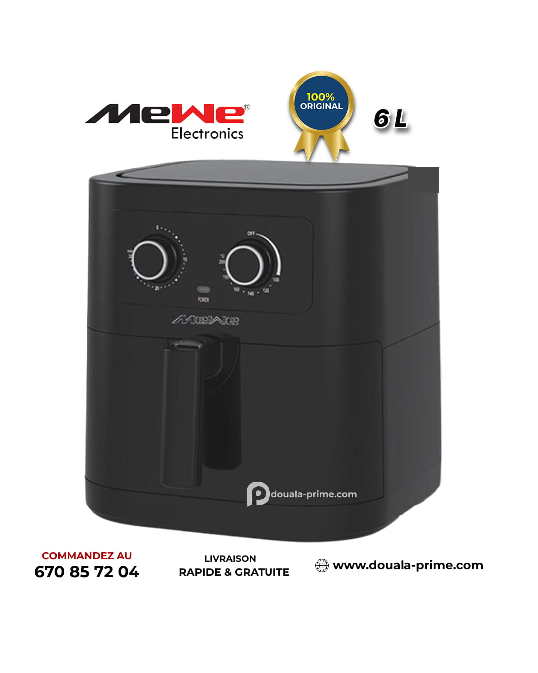 AIR FRYER MEWE 6L - MXKCA-AIRF0601