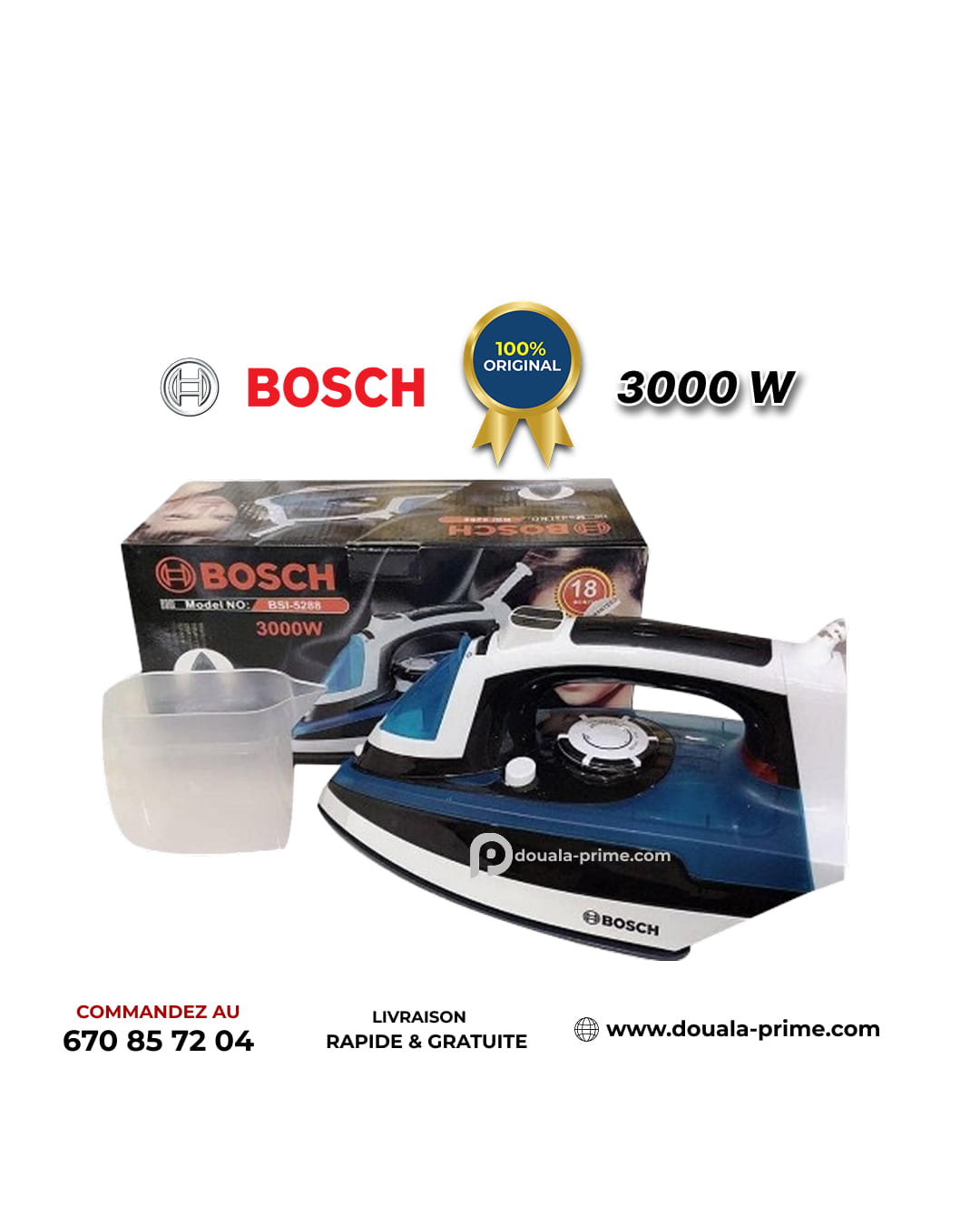 FER A VAPEUR BOSCH 5288 3000W