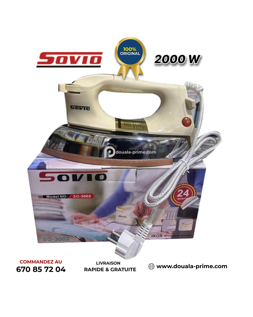 FER A VAPEUR SOVIO 3002 2000W