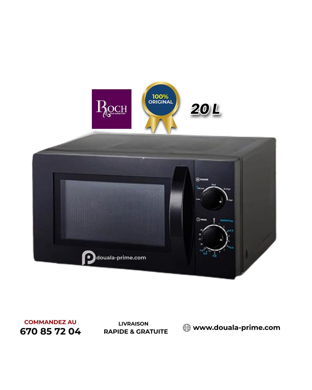 MICRO-ONDE ROCH RMW-20LM7CJ-A(B) 20L 